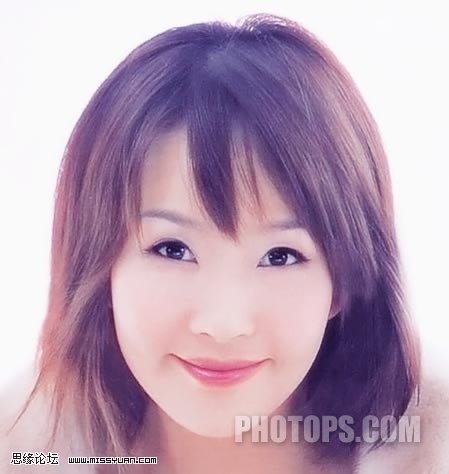 photoshop發黃照片調成粉嫩色調