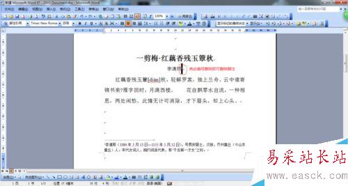 如何在word中插入正確的注解