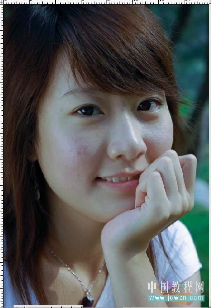 photoshop教程：水靈靈的美女調出來_網頁設計webjx.com轉載