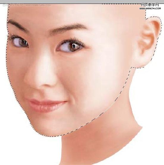 photoshop鼠繪教程:氣質美女_webjx.com