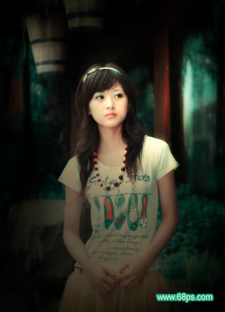 photoshop教程:動感模糊的光束來點綴圖片