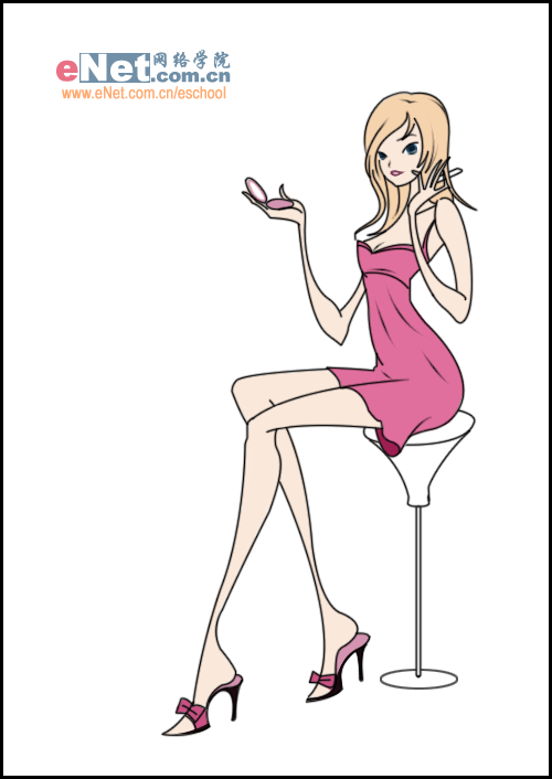無限靚麗 photoshop打造氣質美女_網頁設計webjx.com轉載