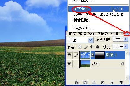 photoshop合成照片:風景照片藍天白云_webjx.com