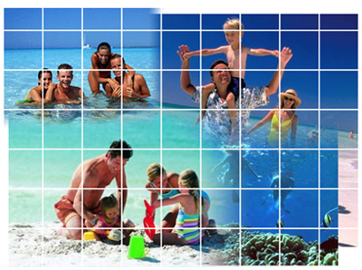 photoshop制作五彩斑斕的馬賽克特效照片