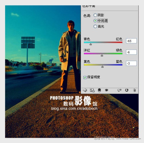 photoshop調出夕陽余暉下的金黃色調