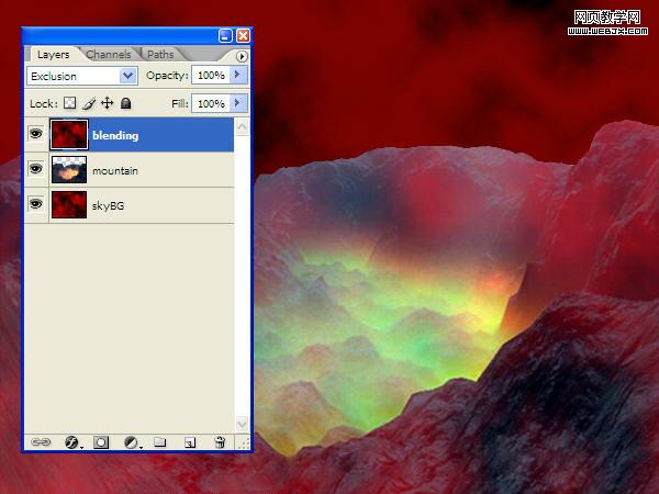 photoshop制作在熔巖里燃燒的文字特效_網頁設計
