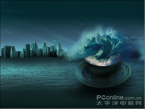 photoshop照片合成:驚濤駭浪在哪會有？