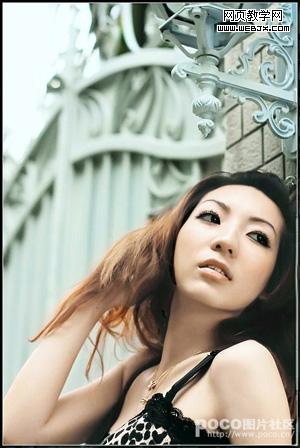 ps調色教程:舒服的清新的自然美女_網頁設計