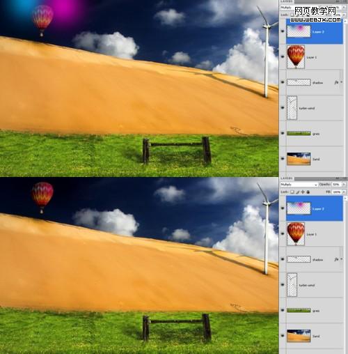 photoshop照片合成教程：暗調插畫效果_網頁設計