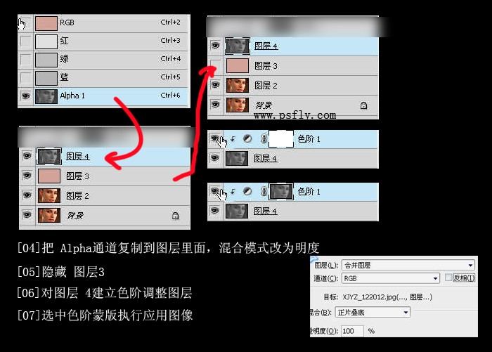 ps利用材質素材給磨皮后皮膚增加真實感