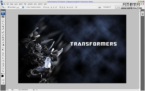 photoshop合成:獨特的變形金剛海報_網頁設計10