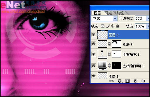 photoshop教程:mm眼睛藝術處理效果_網頁設計webjx.com網絡整理