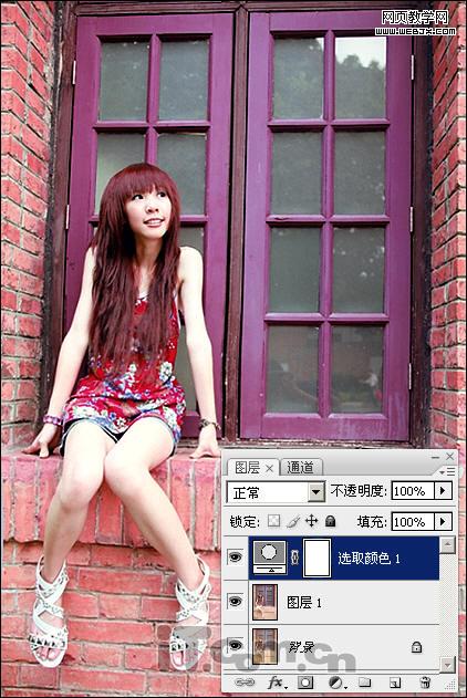 photohsop調出復古效果的飽和色調