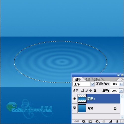 photoshop模擬繪制浮在水面上的精致圖標