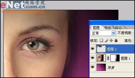 photoshop教程:mm眼睛藝術處理效果_網頁設計webjx.com網絡整理