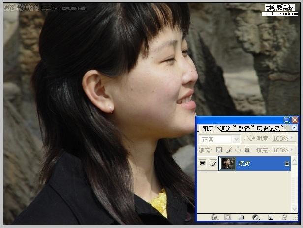 photoshop磨皮教程:普通照片變夢幻美女_網頁設計