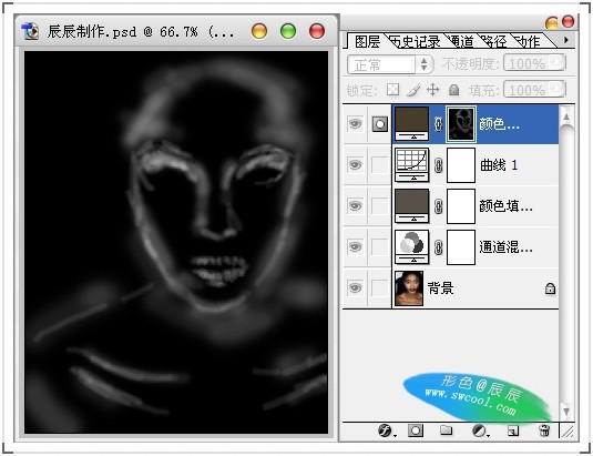 photoshop制作黃金首飾模特廣告色調