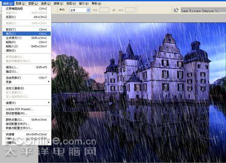 photoshop打造城堡雨夜特效_網頁設計webjx.com網絡整理