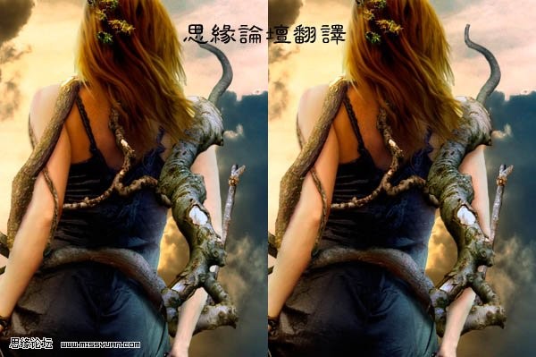 photoshop照片合成:樹妖纏身的女孩_webjx.com