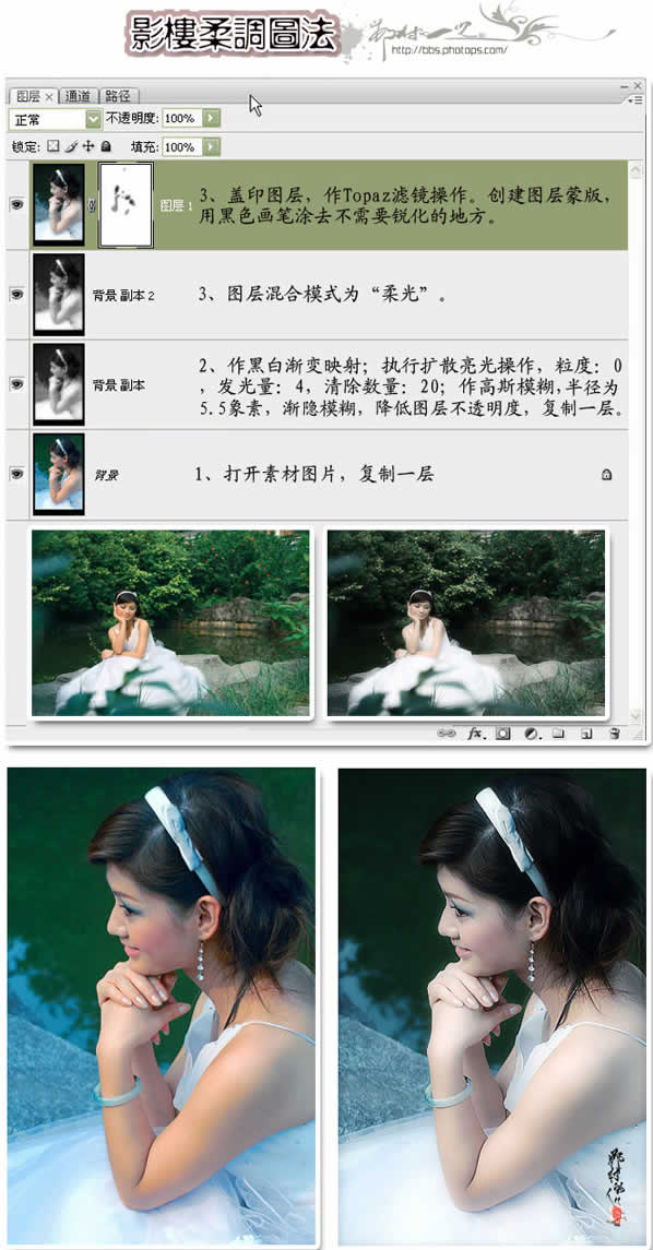 photoshop柔調照片處理方法兩則_網頁設計轉載