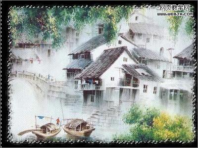 ps照片處理教程:頹廢邊緣水彩畫特效