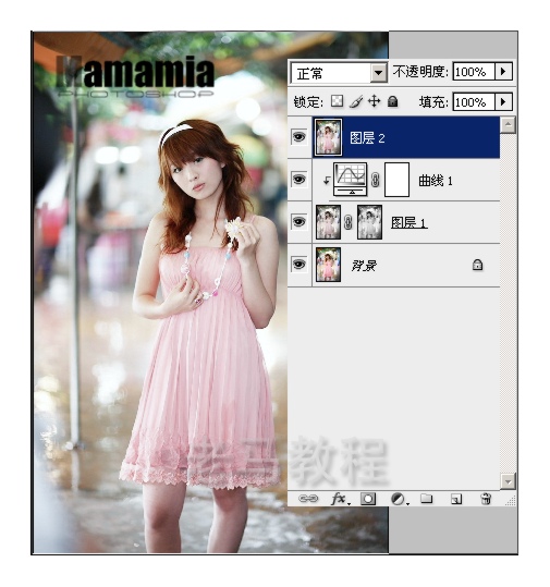 photoshop制作艷麗誘惑美女