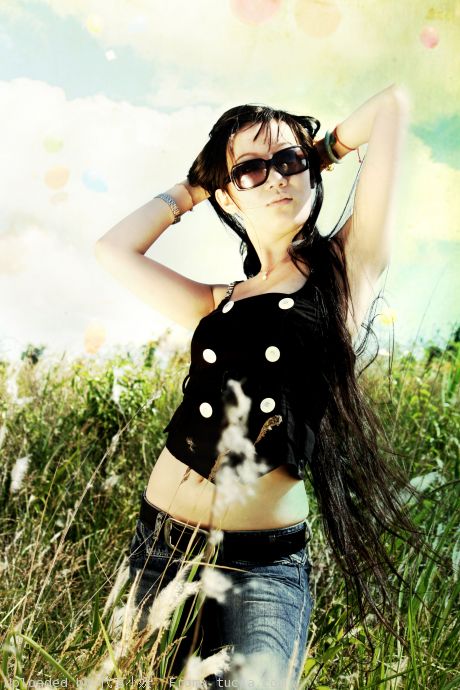 photoshop實例教程:美女風景照片處理_webjx.com