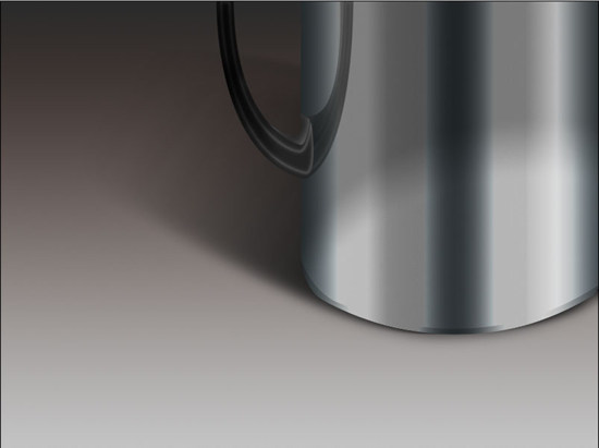 photoshop制作逼真的不銹鋼杯