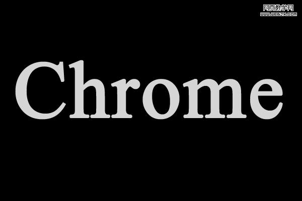 photoshop快速制作3d鉻文字特效-webjx.com
