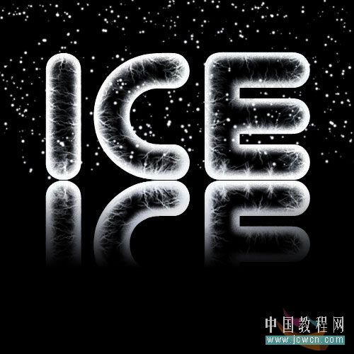 photoshop冰字特效：模擬凍裂的特效_webjx.com