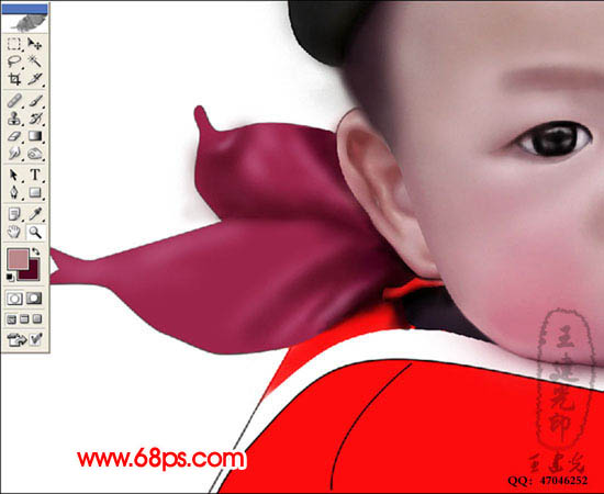 photoshop鼠繪教程:抱可愛寶寶的老奶奶_webjx.com