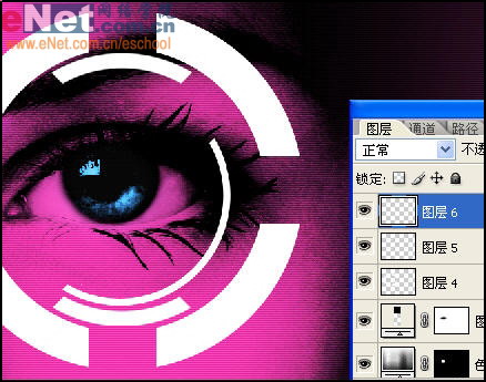 photoshop教程:mm眼睛藝術處理效果_網頁設計webjx.com網絡整理