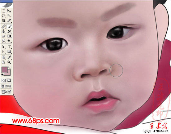 photoshop鼠繪教程:抱可愛寶寶的老奶奶_webjx.com