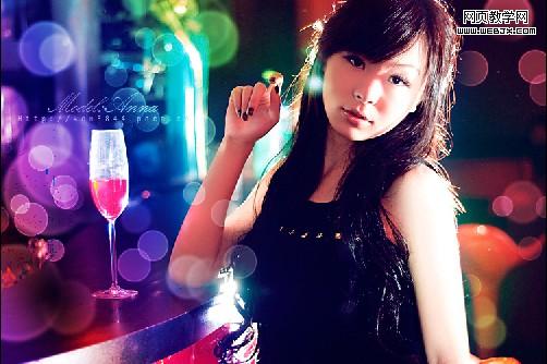 ps為美女照片添加動人的鏡頭光斑效果