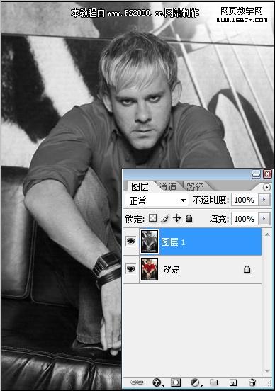photoshop教程:頹廢風格非主流國外帥哥_網頁設計
