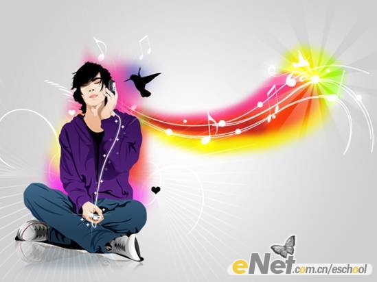 photoshop打造時尚音樂宣傳畫面