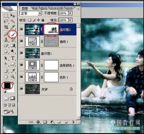 照片調色教程 ps打造墨色江南效果_網頁設計webjx.com整理