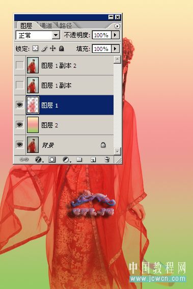 ps摳圖實例：紅色婚紗照片摳圖教程_網頁教學
