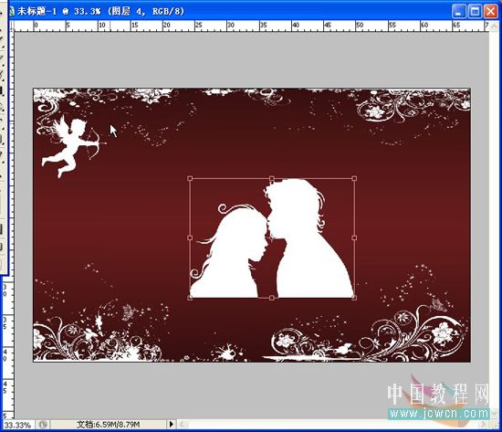 photoshop繪制一幅浪漫情人節畫面