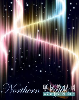 photoshop濾鏡特效:絢麗彩色光束