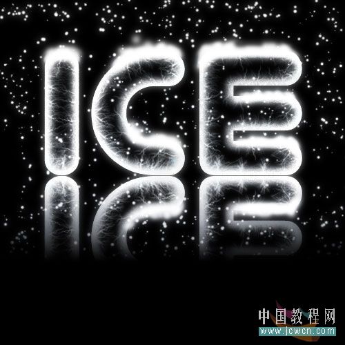 photoshop冰字特效：模擬凍裂的特效_webjx.com