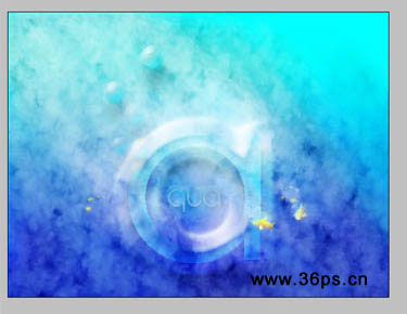 photoshop文字特效實例:字也可以寫在深海里_webjxcom
