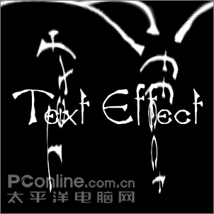 photoshop實例教程：環形放射文字