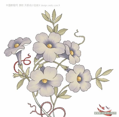 photoshop自定義卷曲花紋筆刷_網頁設計轉載教程