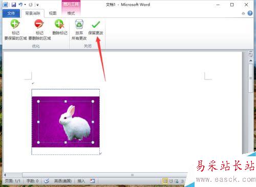 Word2010刪除圖片背景實現局部提取怎么做