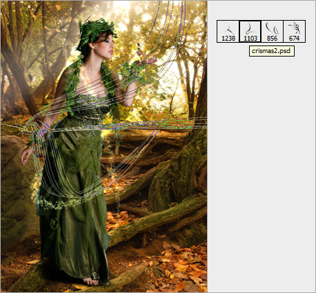 photoshop照片合成:制作奇幻森林場景_網頁設計