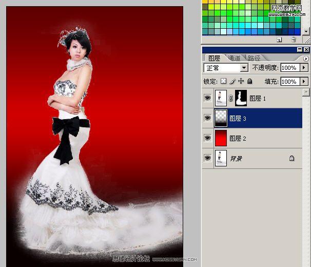 ps照片合成教程:魅彩風華美女圖片_網頁設計