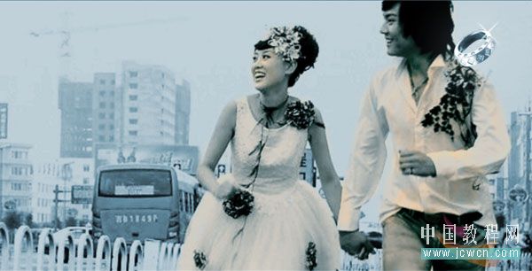 phototshop教程:制作婚紗藝術寫真_網頁設計webjx.com轉載