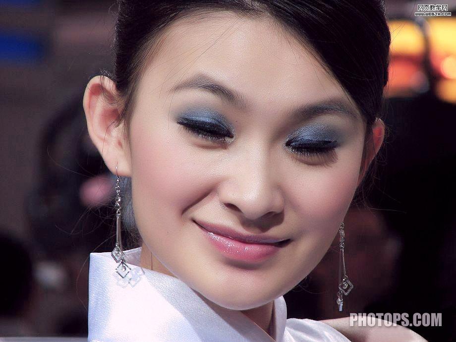 photoshop教程:快速調制光亮鮮活美女照片_網頁設計