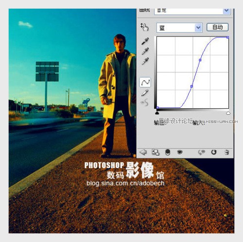 photoshop調出夕陽余暉下的金黃色調